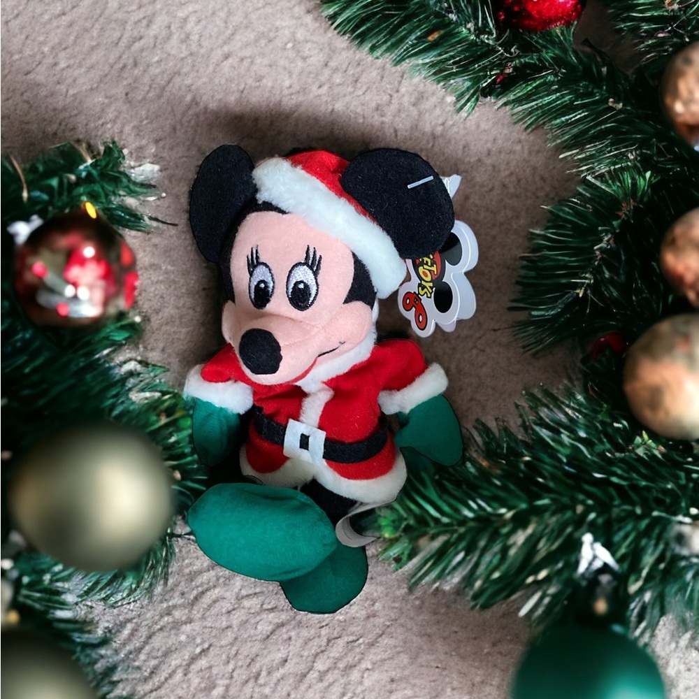 Minnie Mouse Christmas Santa Mini Bean Bag - Picture 10 of 14